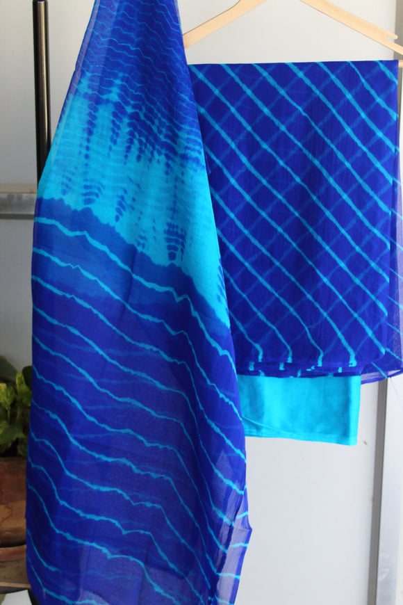 Blue-Sky Lehariya Suit Material