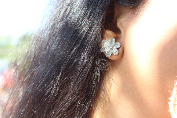 Sparkling Flower Earrings