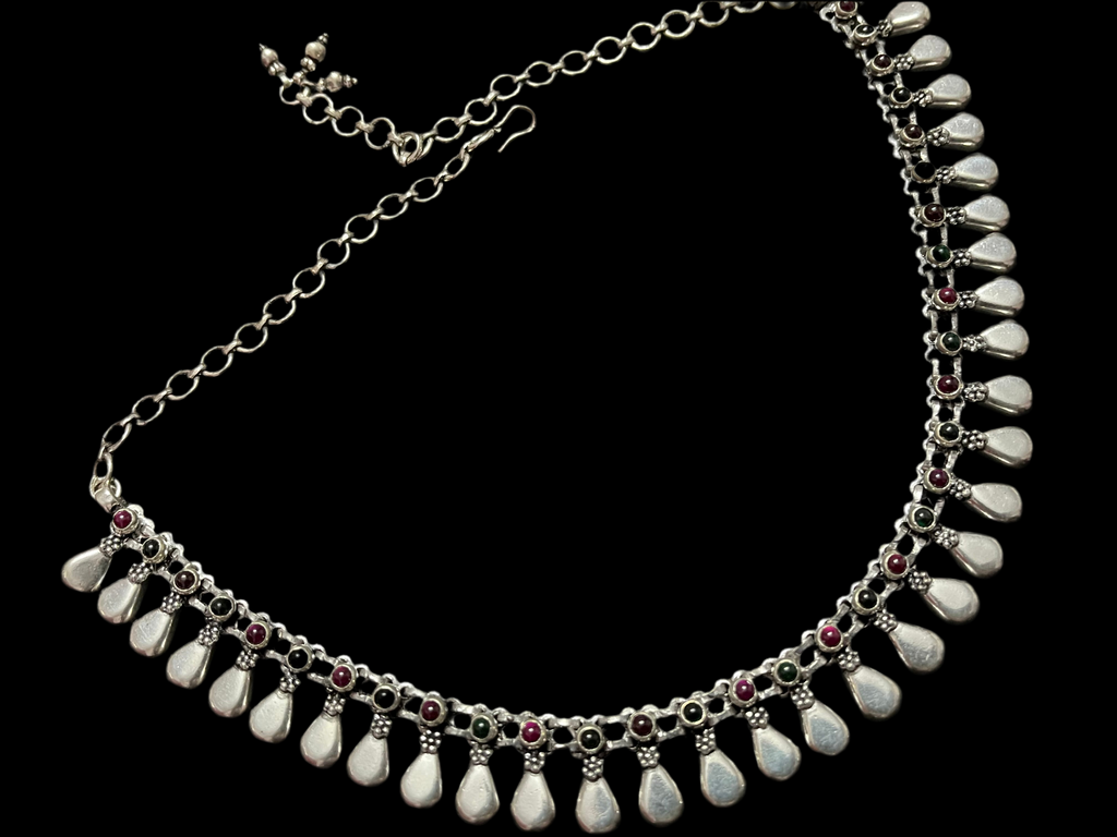 Fine Drop multicolor Stone Necklace