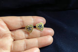 Enamel Heart Studs