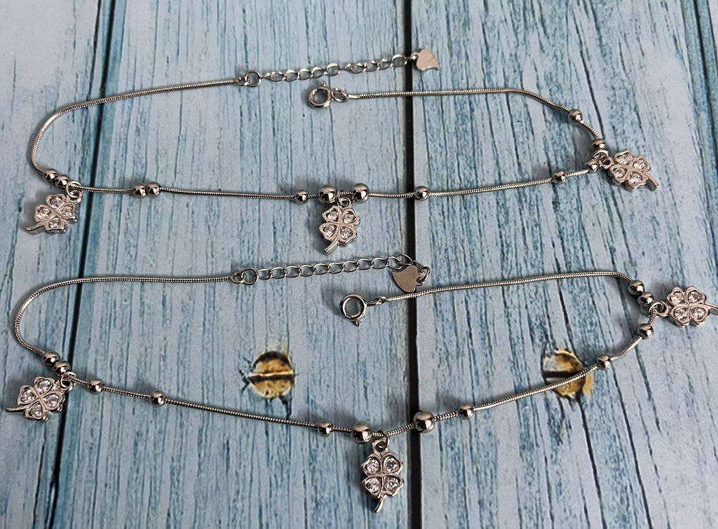 Cubic Zircon Charms Anklet
