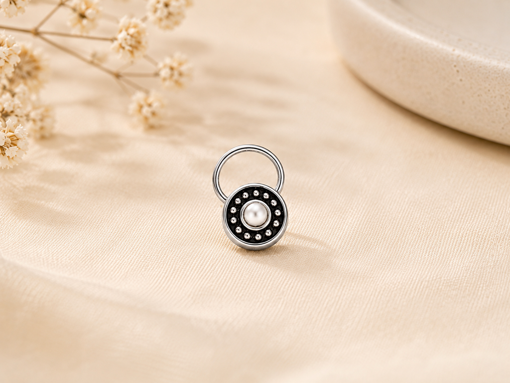 Pearl Nose Pin (Pierce)