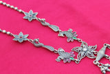 Intricate Jadau Flower Peacock Necklace Set