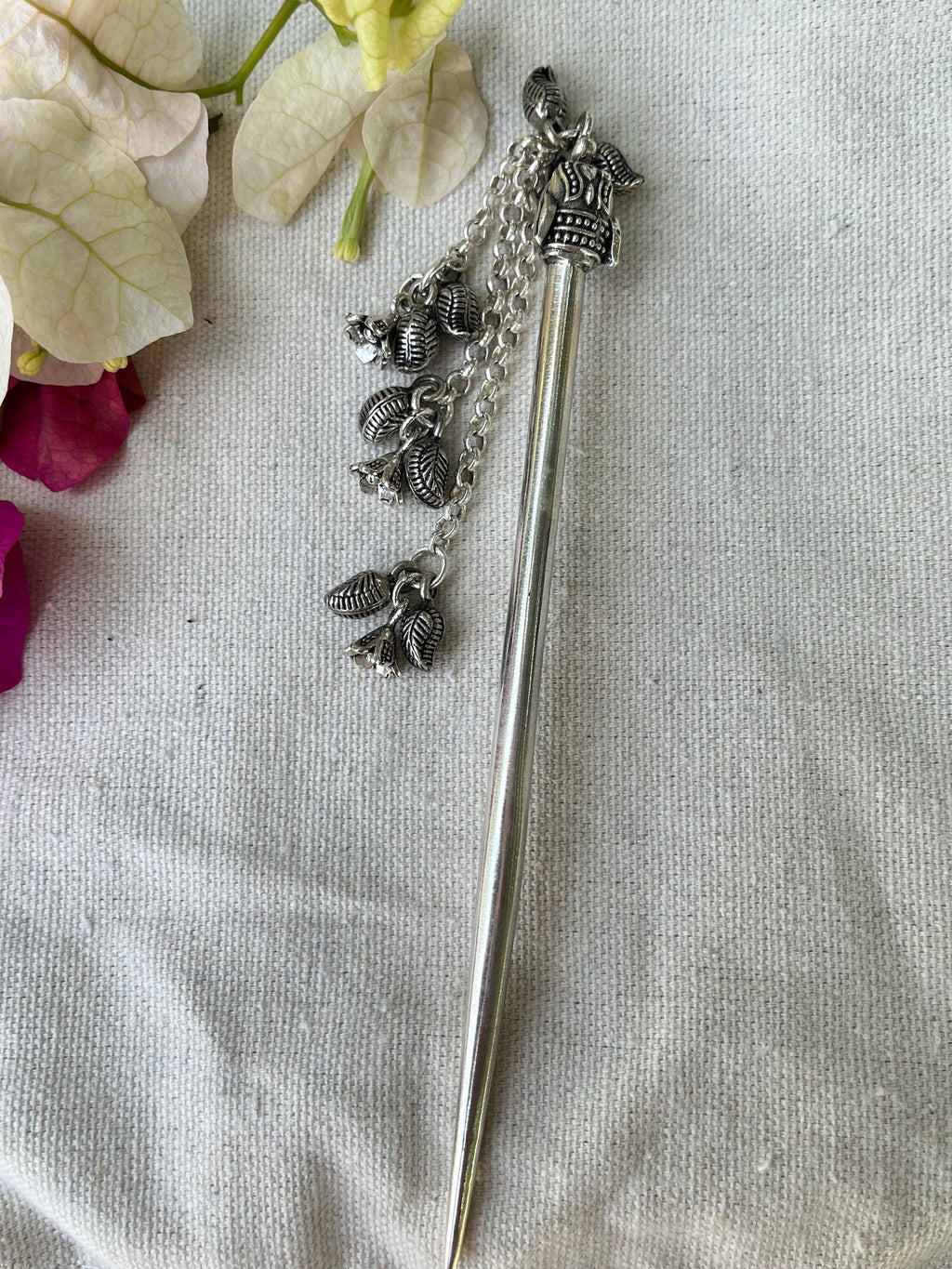 Elephant Carved Flower Hanging Juda Stick