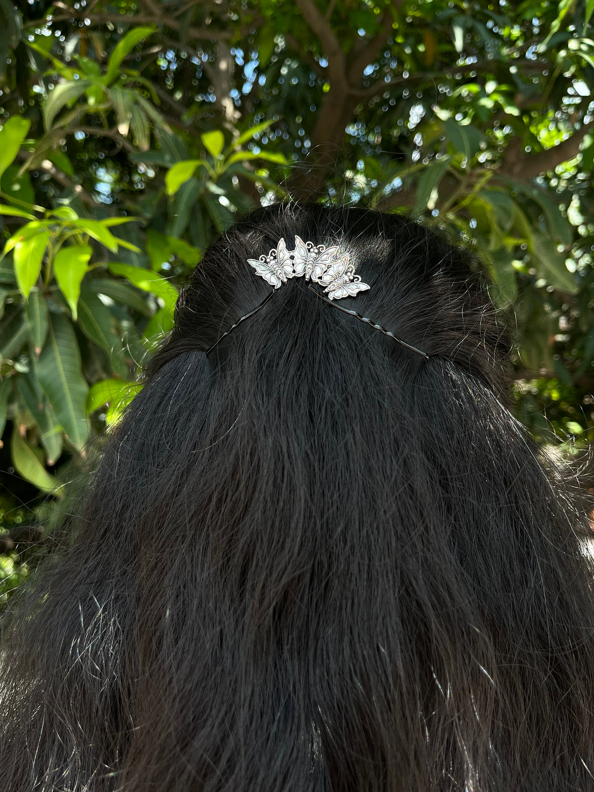 Butterfly Hair Comb Pin for Bun/Braids