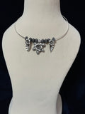 Rose and Beads Hasli Necklace