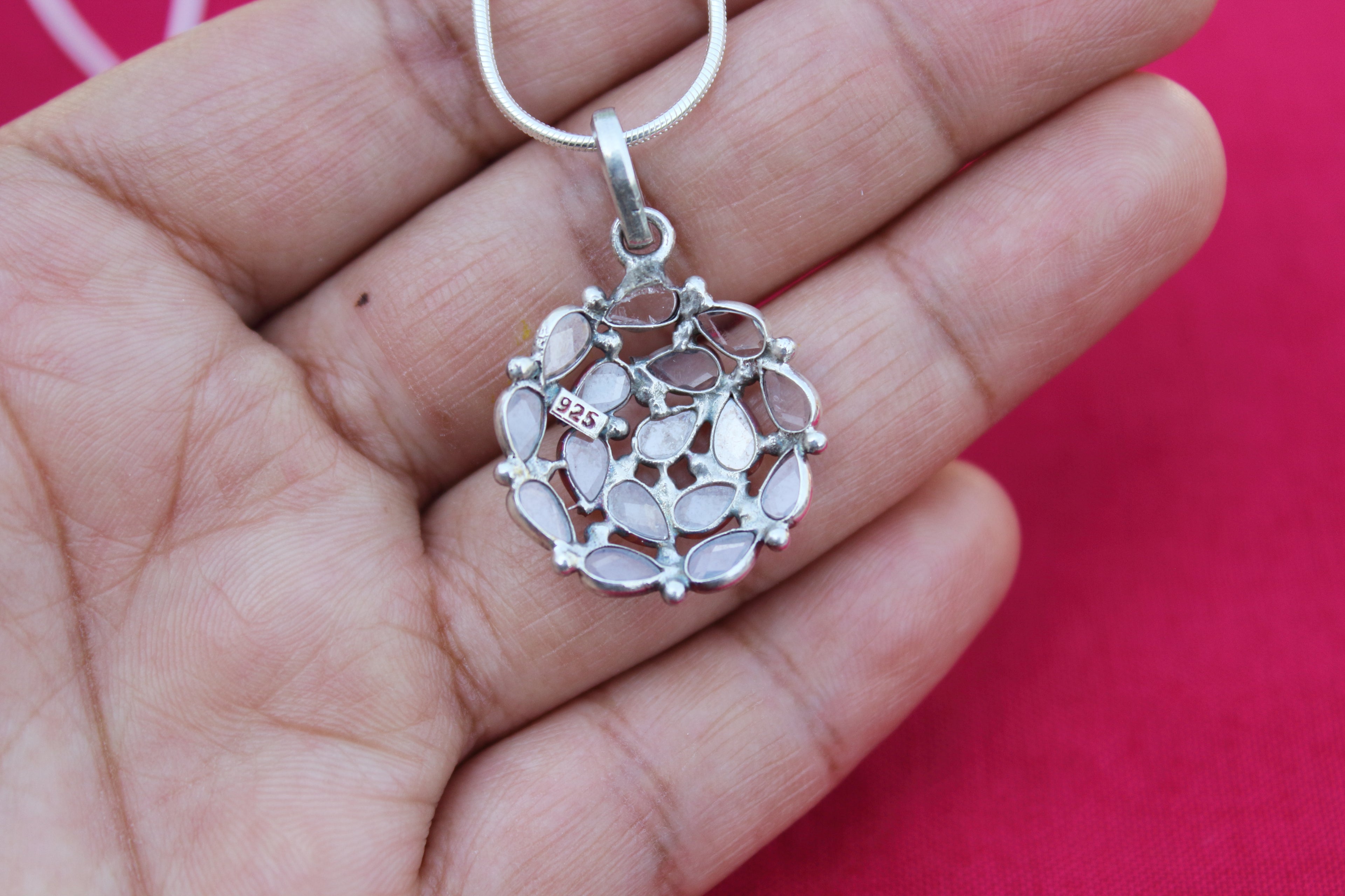 Polki Pendent Earring Set