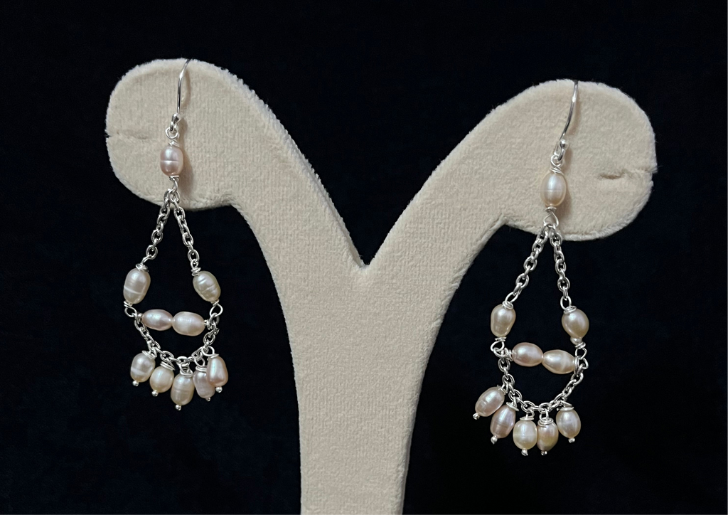 Pearl Jhumar Hook Earring