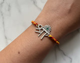 Shree stone Silver Rakhi