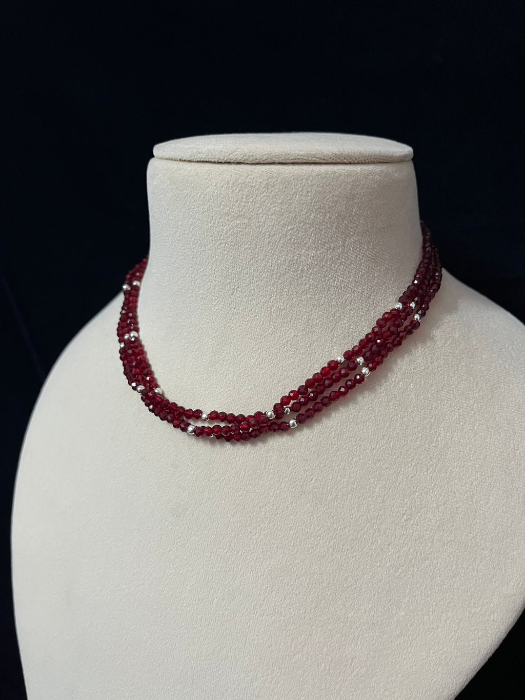 Hydro and Silver Bead Necklace
