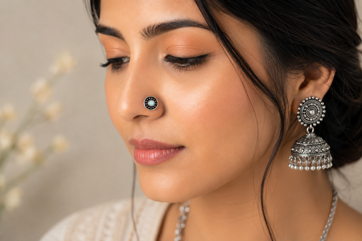 Pearl Nose Pin (Pierce)