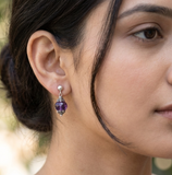 Amethyst Drop Earring