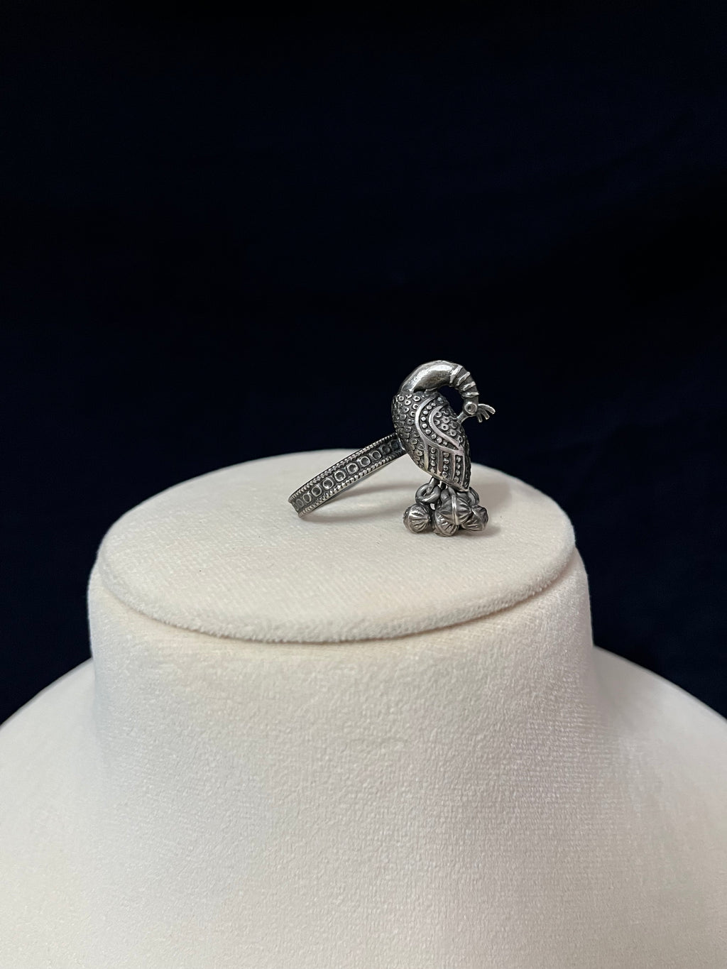 Dancing Peacock with Ghungroo Ring