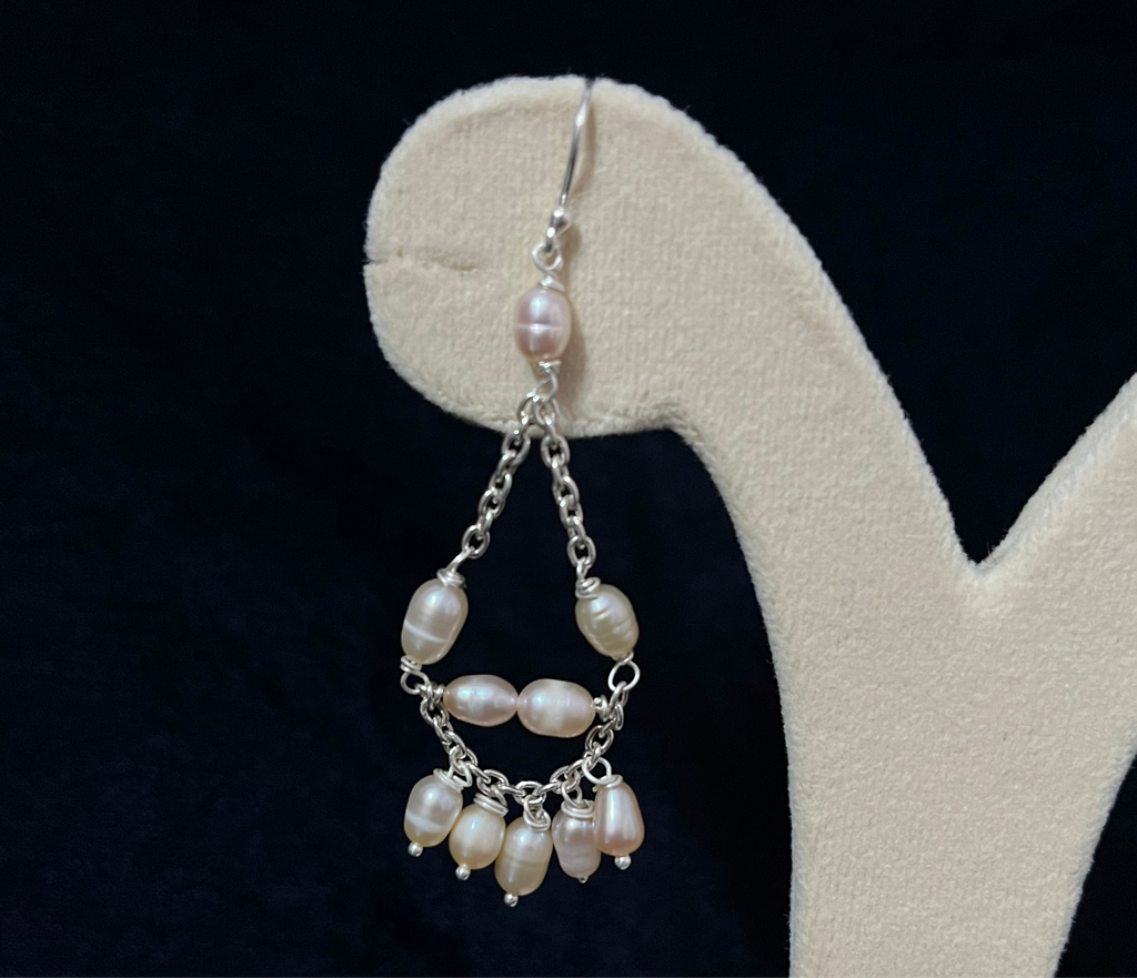 Pearl Jhumar Hook Earring