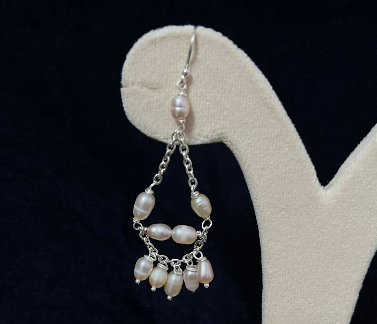 Pearl Jhumar Hook Earring