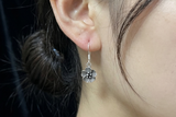 Minimal Flower Drop Earring