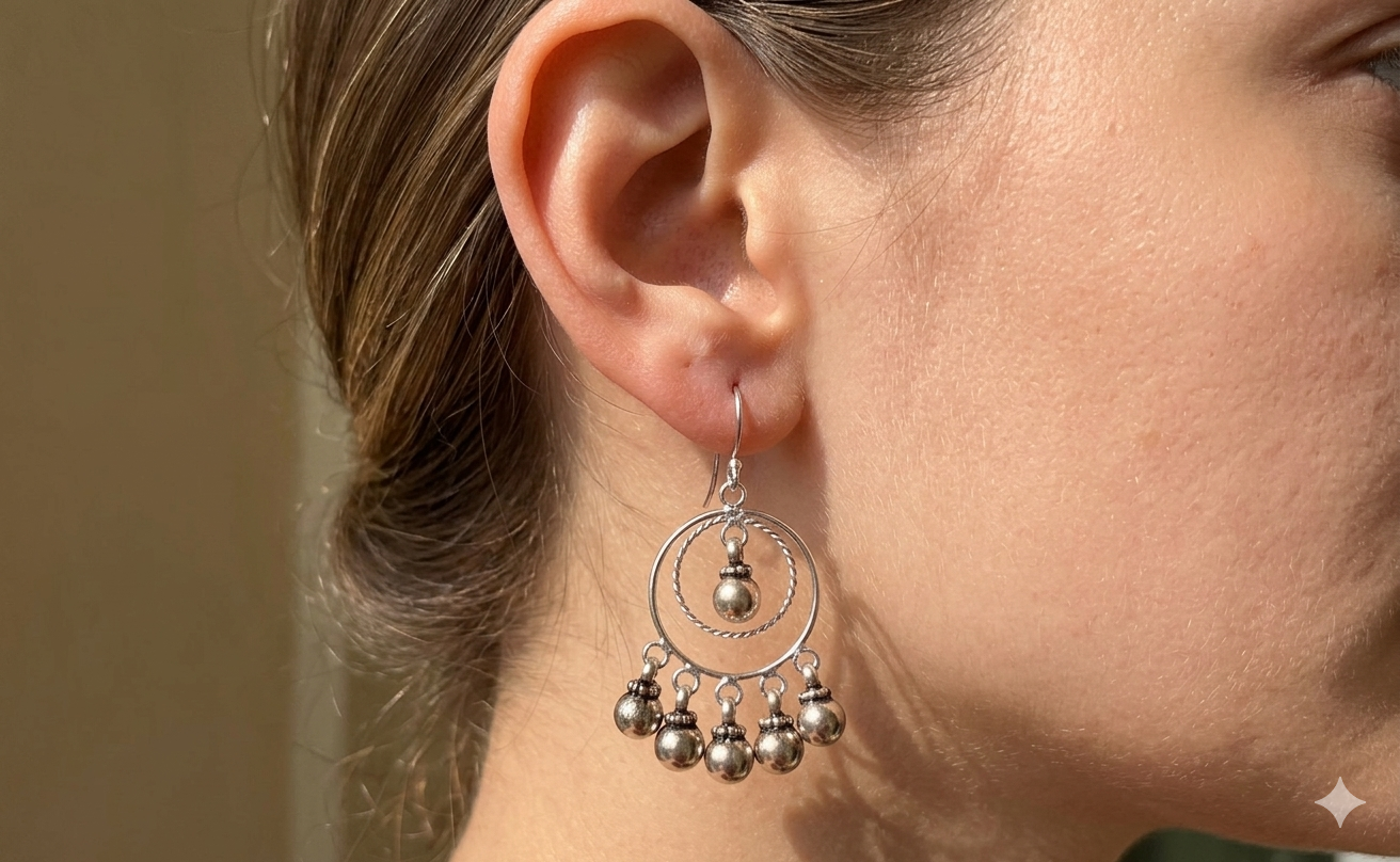 Ghungroo Chandbali Earring