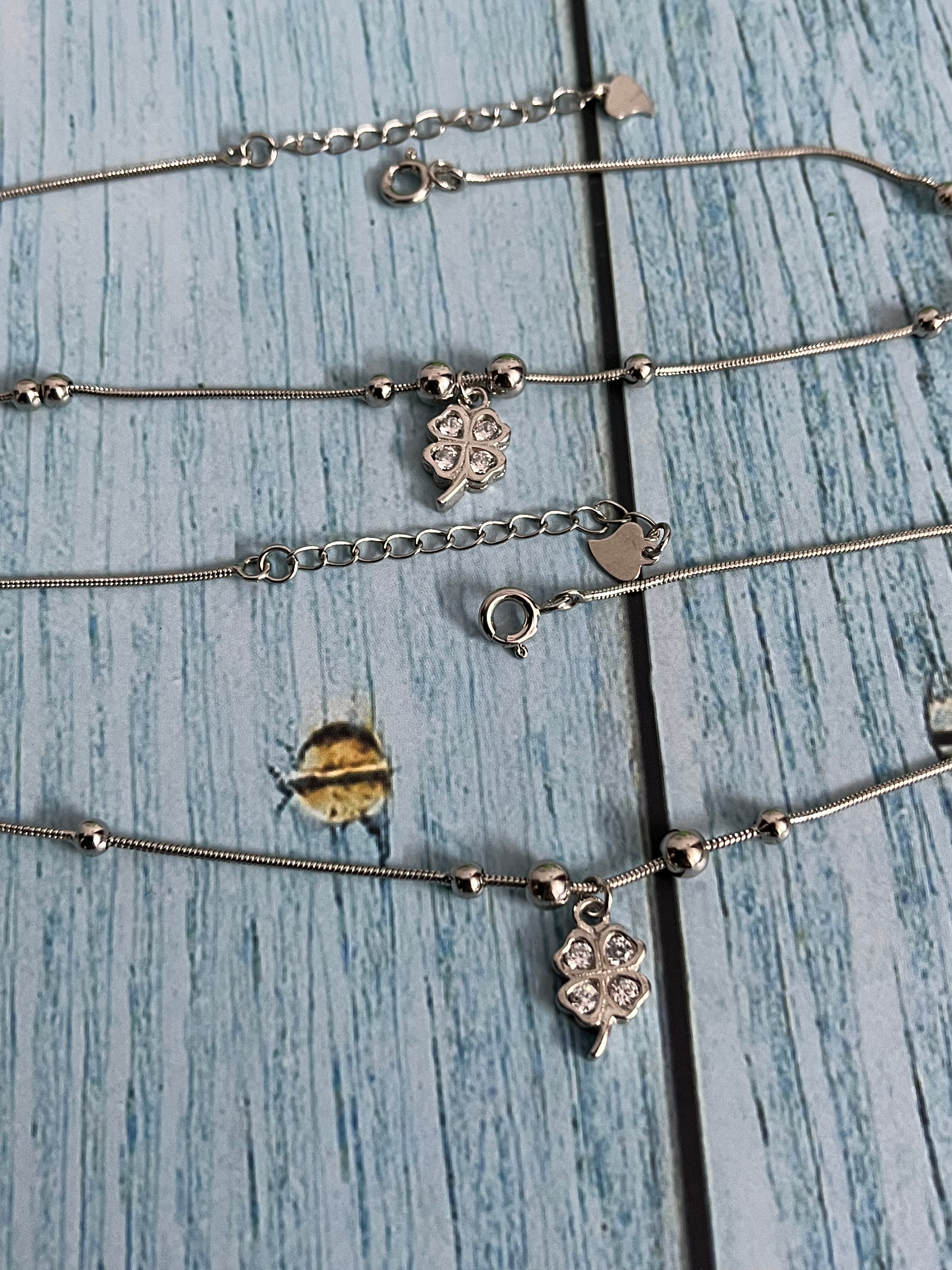 Cubic Zircon Charms Anklet