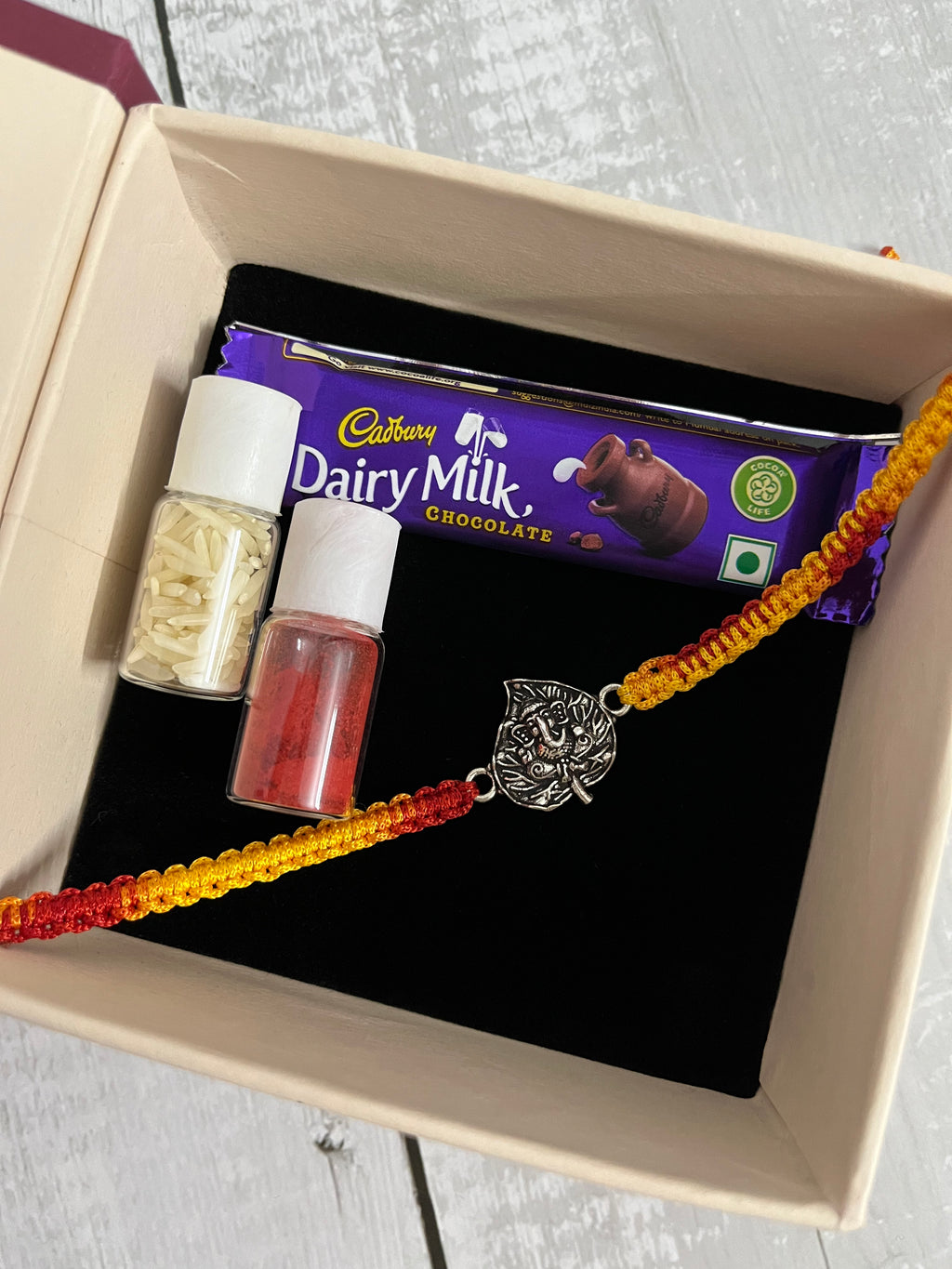 Ganesha Leaf Rakhi