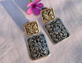 Square Drop Chitai Earring