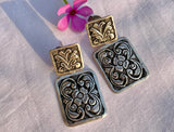 Square Drop Chitai Earring