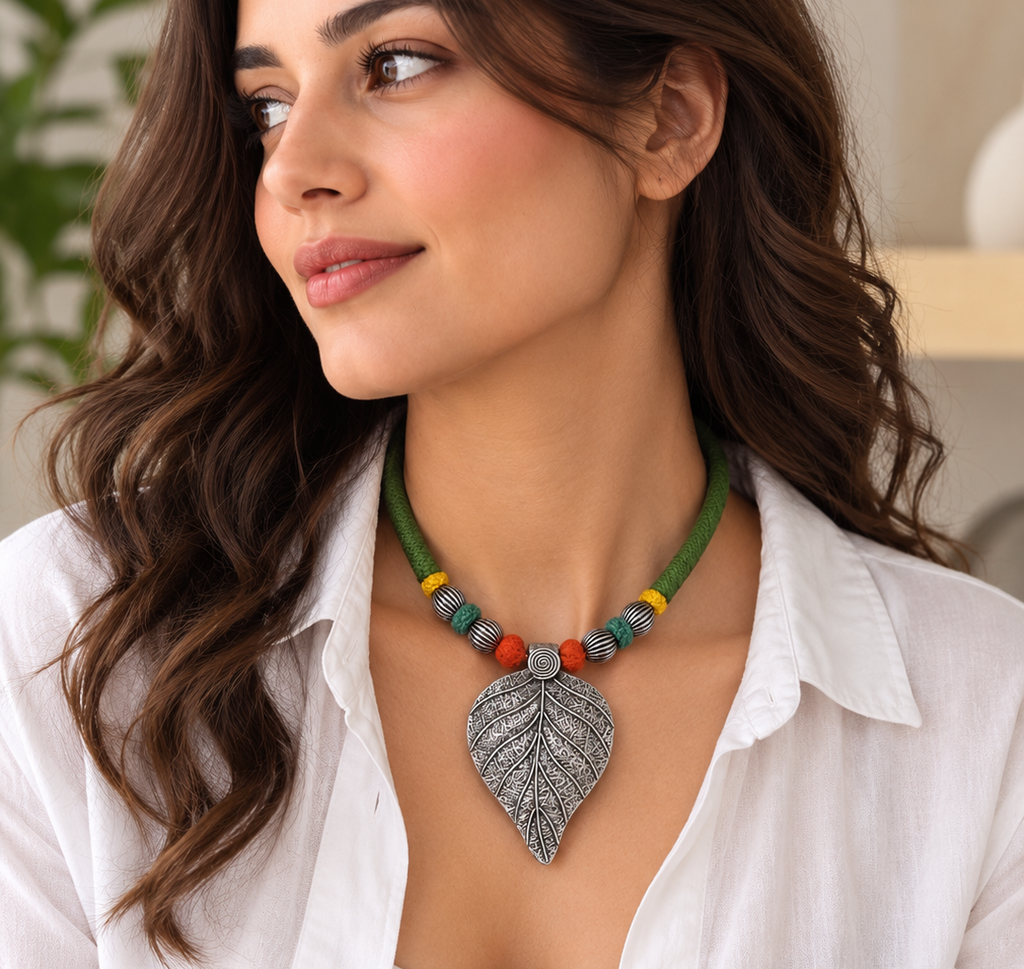 Pipal Leaf Tribal Necklace