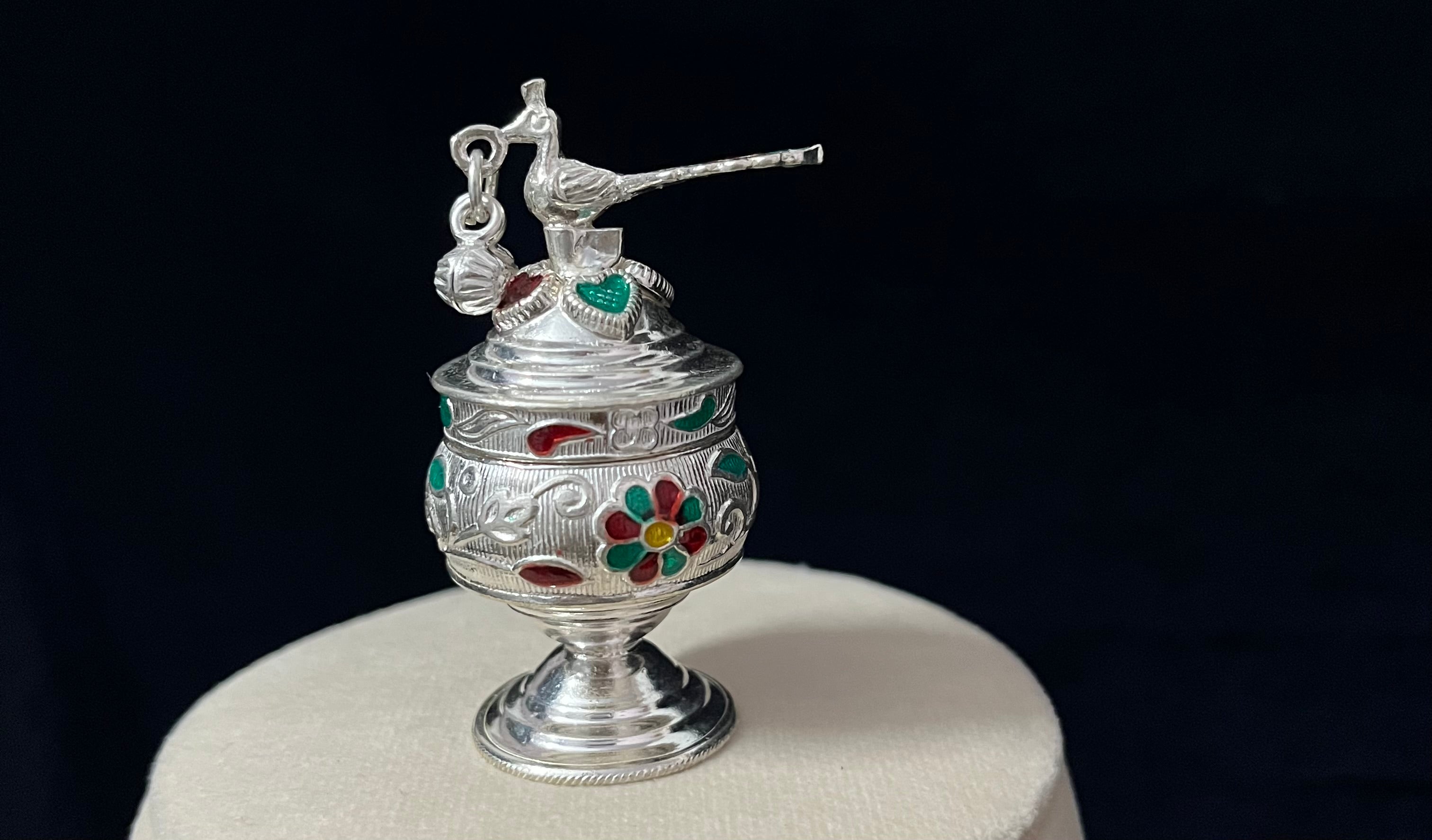 Enamel Kumkum/Sindoor Box
