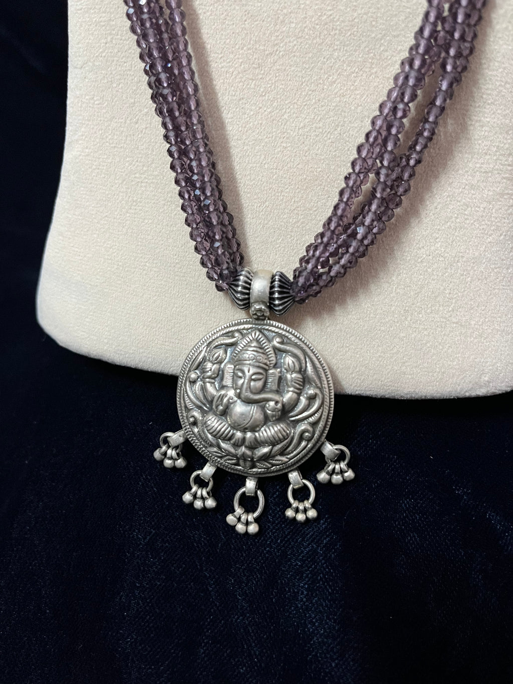 Carved Ganesha Long Necklace