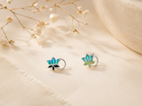 Enamel Lotus Nose Pin ( Pierce )