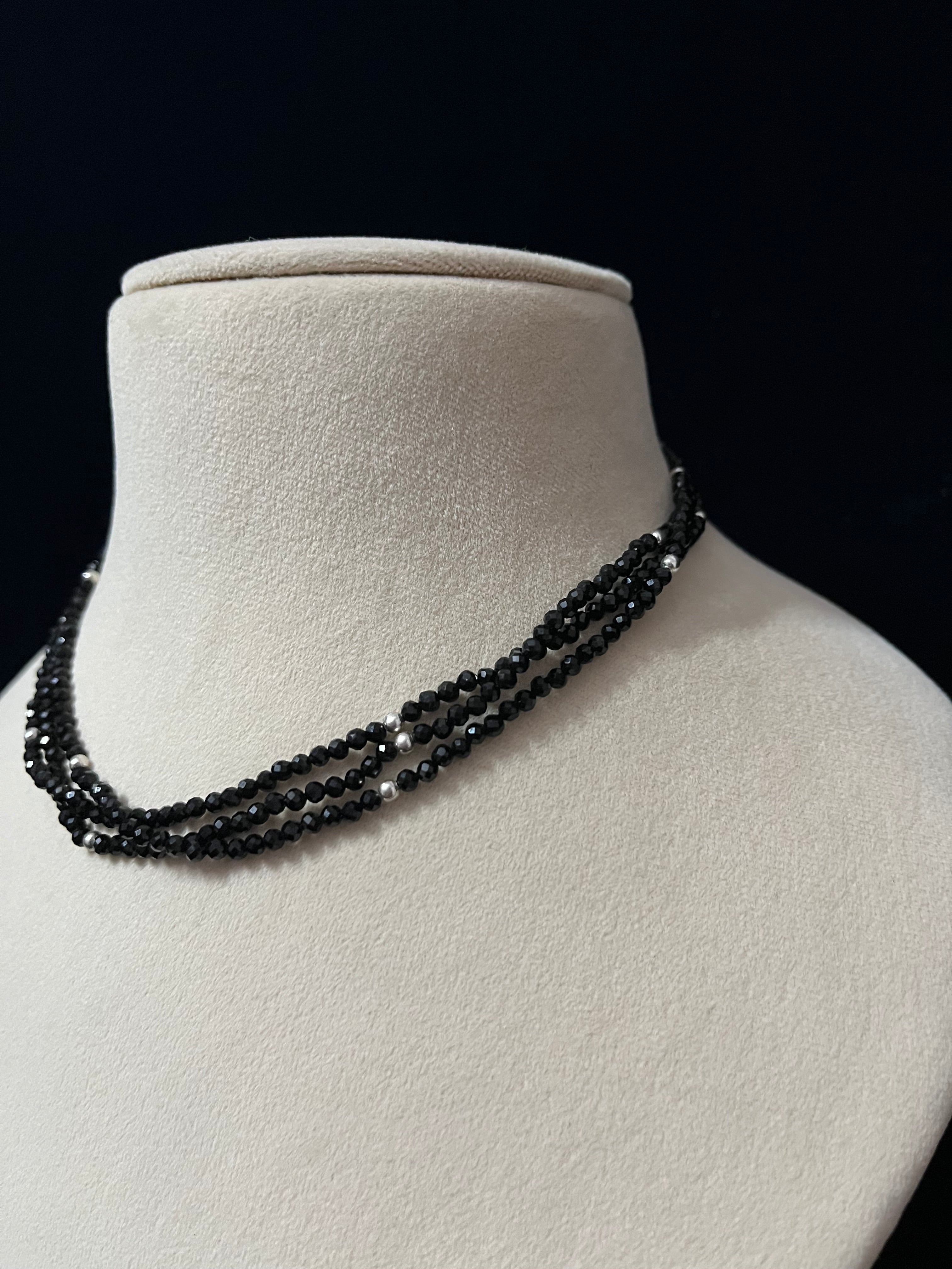 Hydro and Silver Bead Necklace