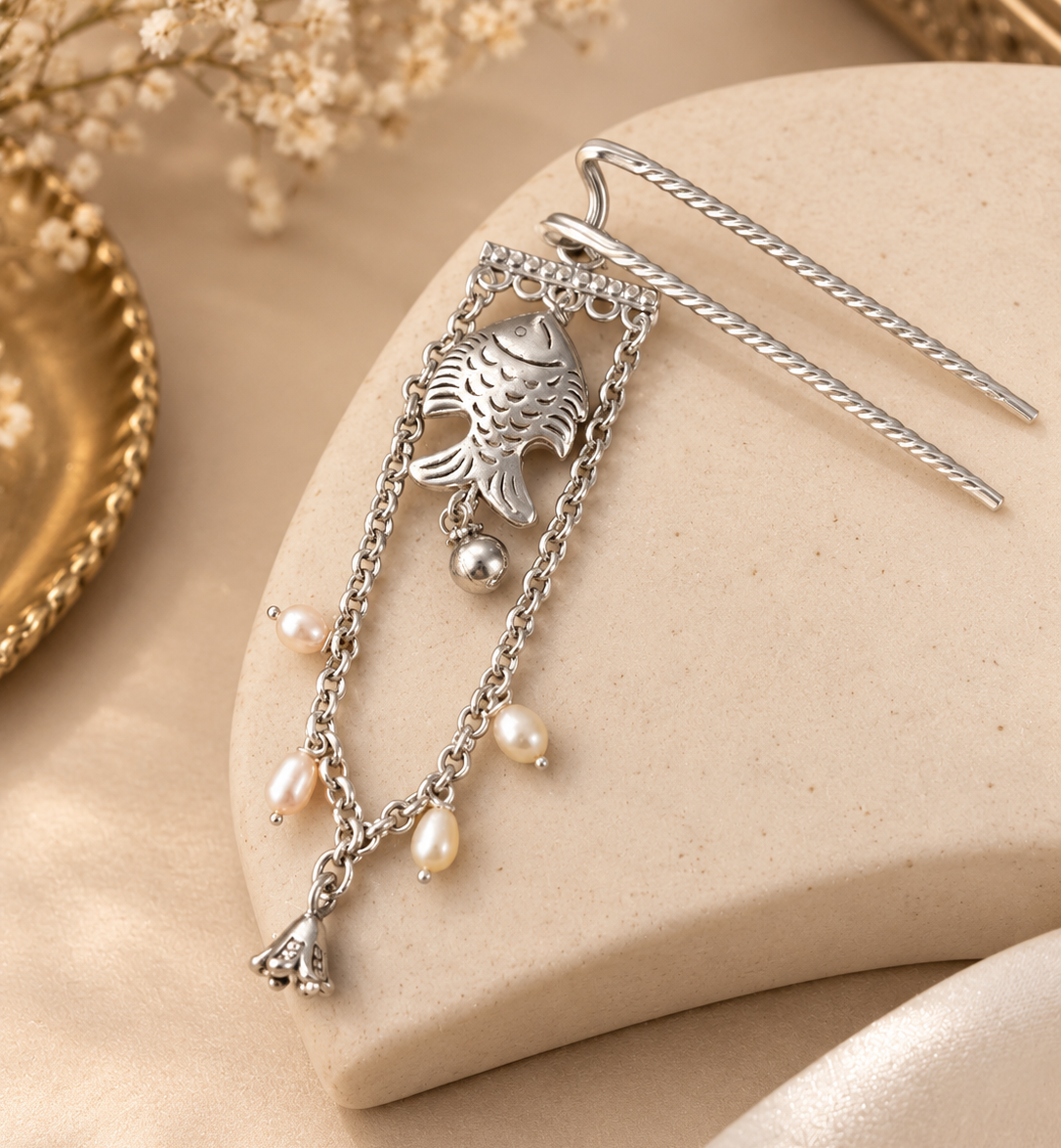 Carved Fish Juda Pin
