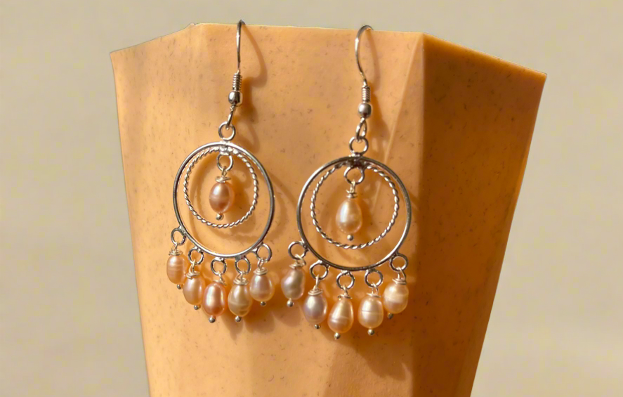 Pearl Chandbali Earring