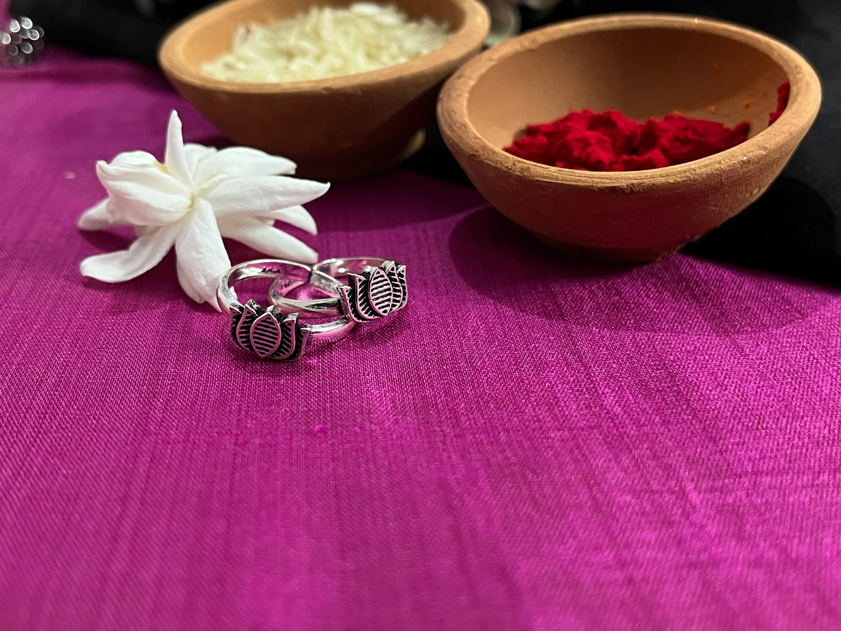 Lotus Toe Ring