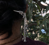 Elephant Carved Flower Hanging Juda Stick