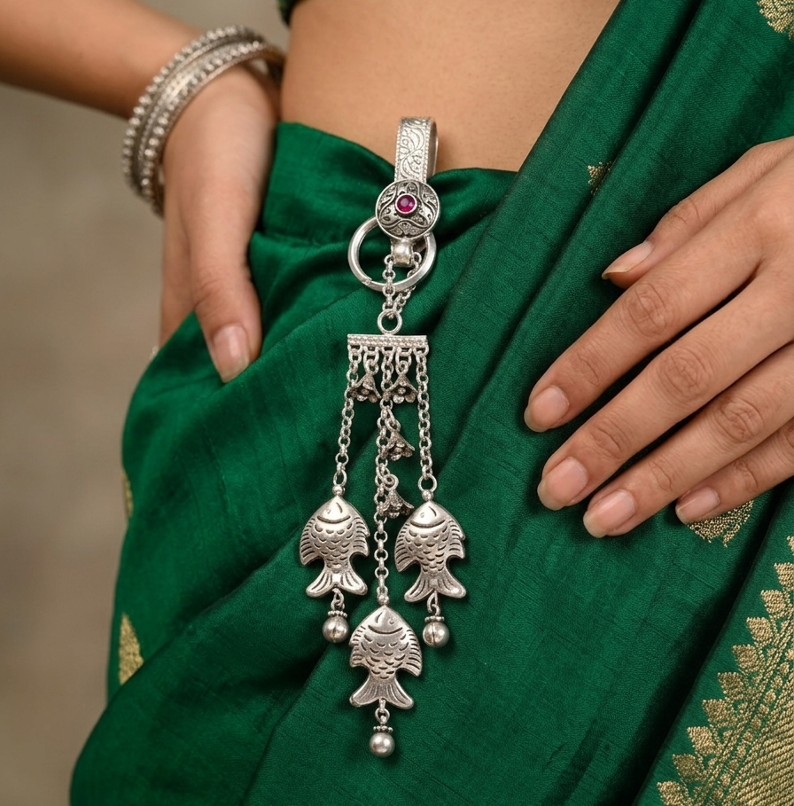 Fish Charm Intricate Satka / Keychain