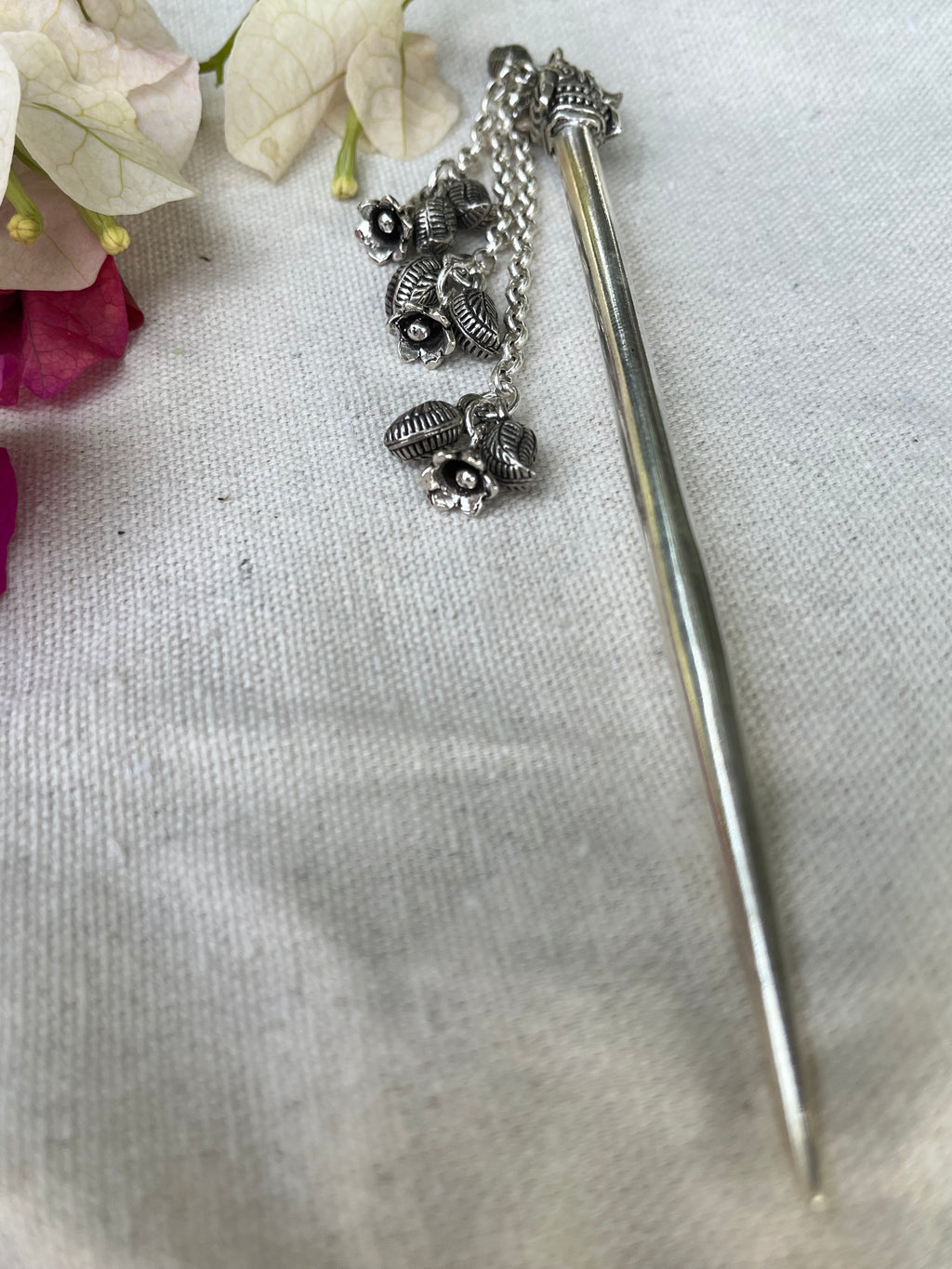 Elephant Carved Flower Hanging Juda Stick