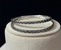 Braid Knot Bangle Pair