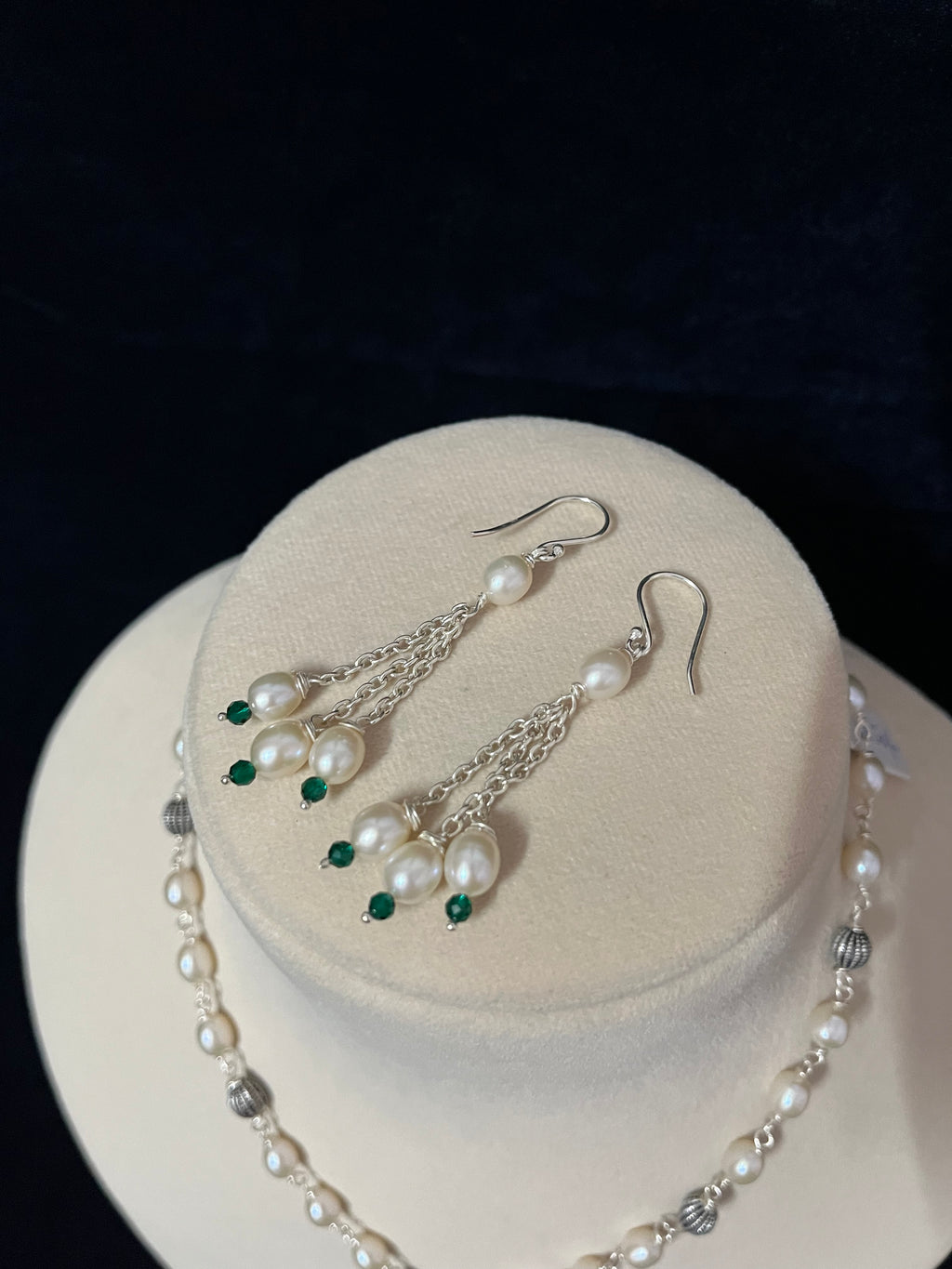 Waterfall Pearl Necklace Set