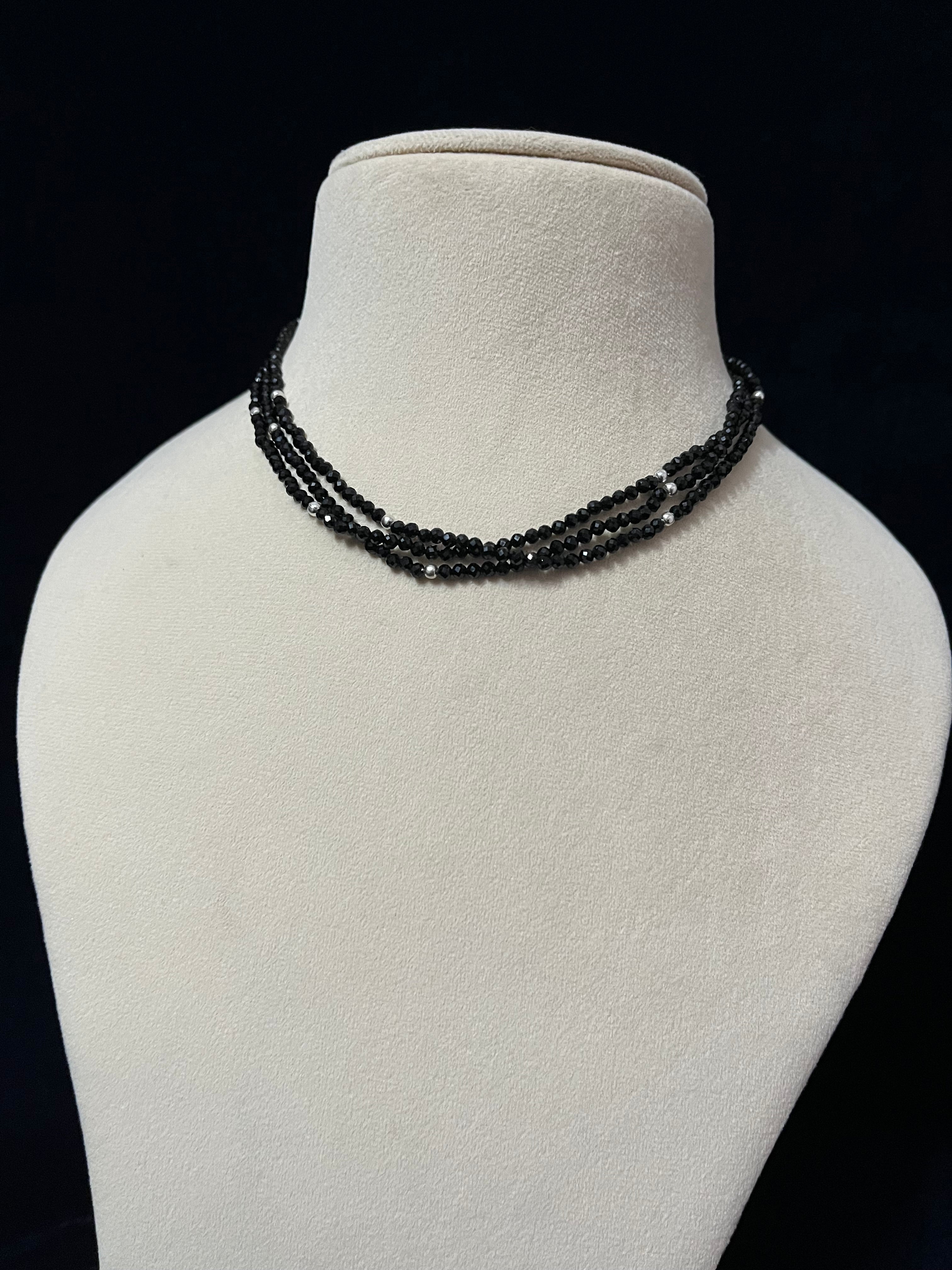 Hydro and Silver Bead Necklace