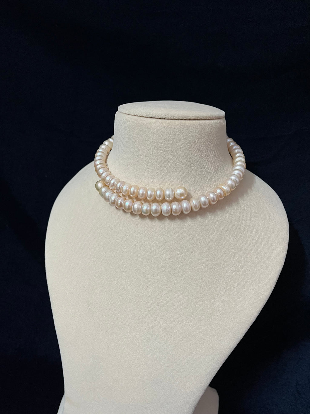 Spiral Fresh Water Pearl Necklace