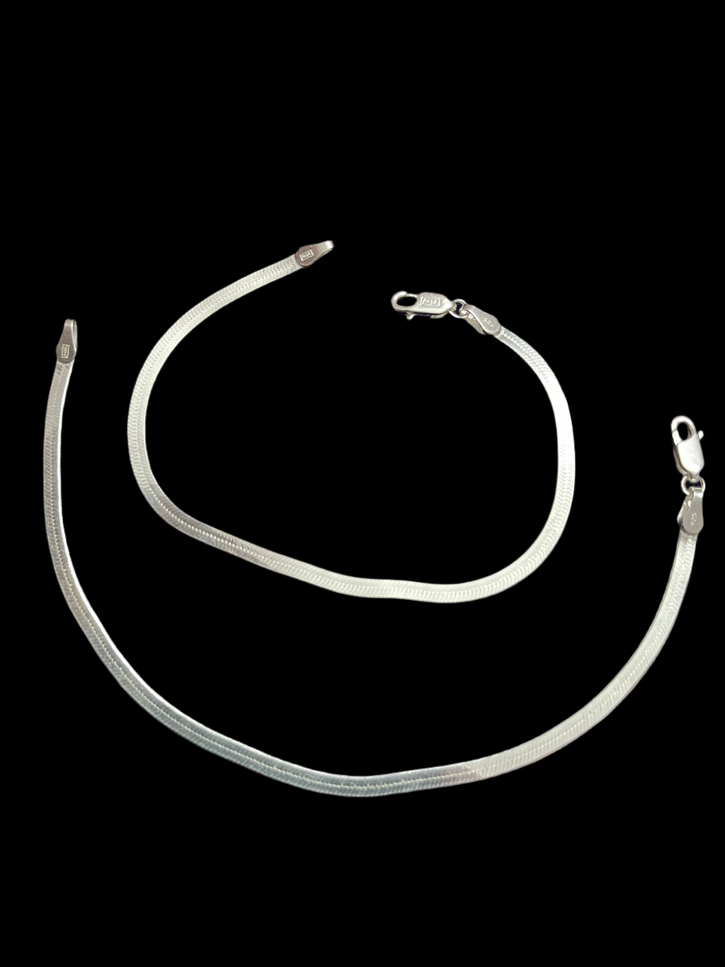 Sterling Flat Chain Baby Anklet