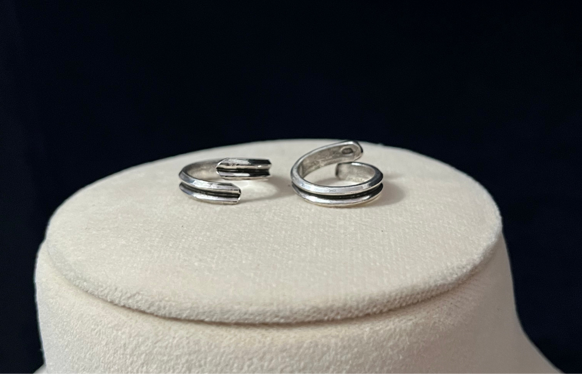 Carved Line Challa Toe Ring
