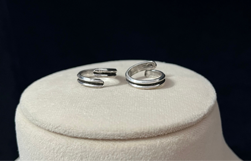 Carved Line Challa Toe Ring