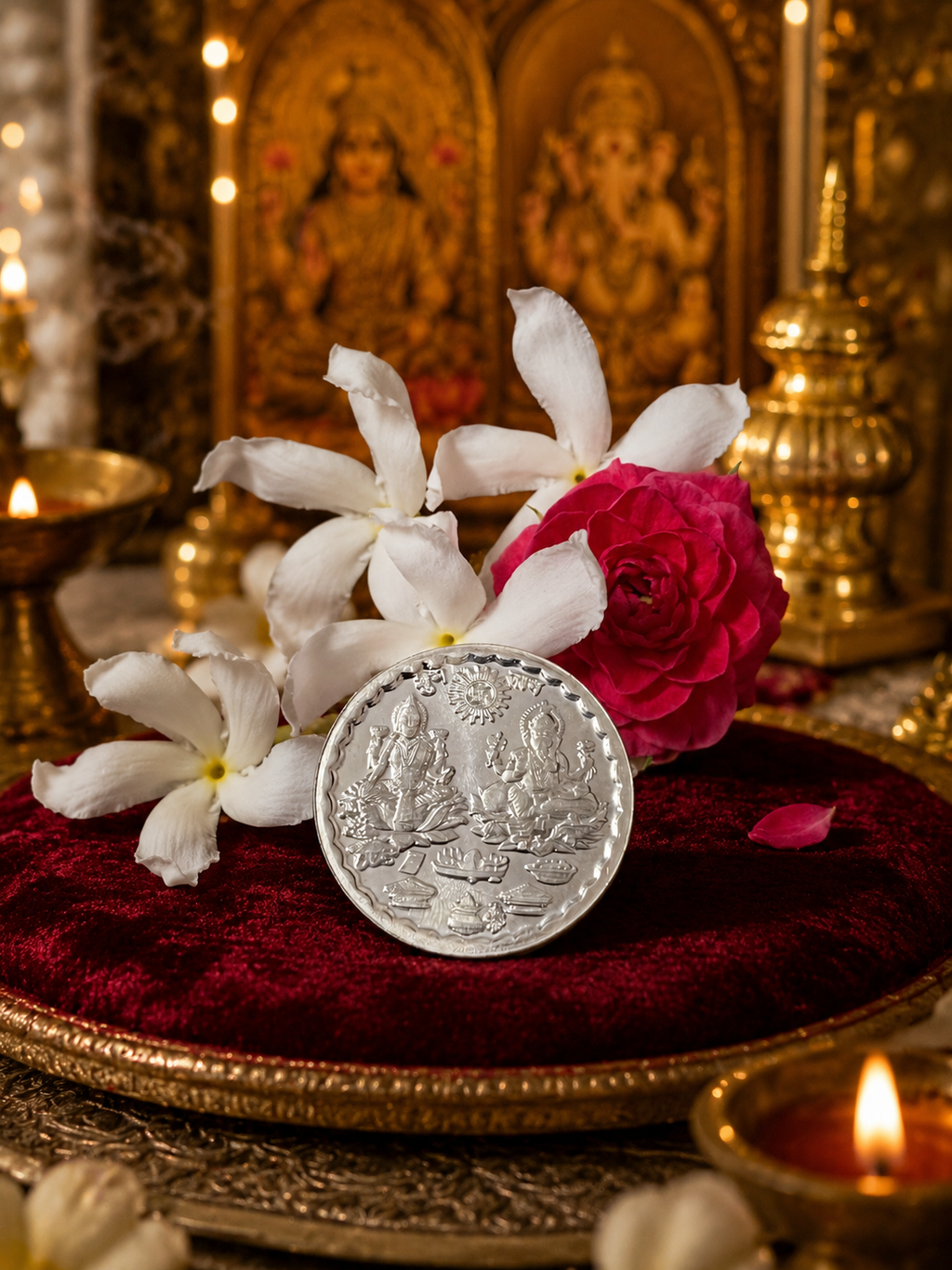 Laxmi Ganesh Silver Coin 5gm