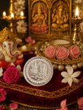 Laxmi Ganesh Silver Coin 10 Gm