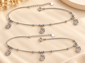 Cubic Zircon Charms Anklet