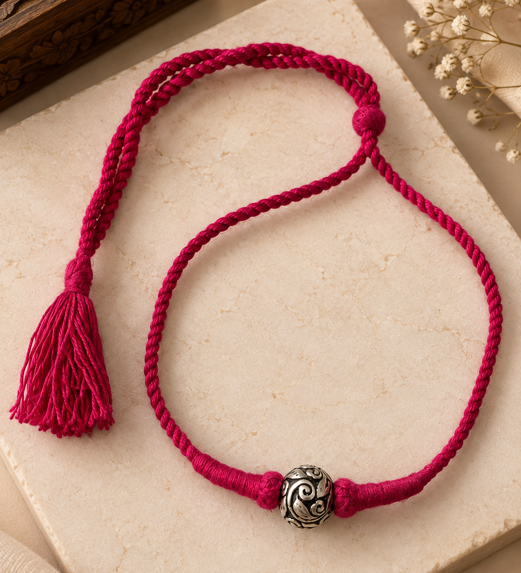 Carved One Bead Necklace