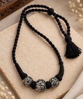 Carved Three Bead Necklace