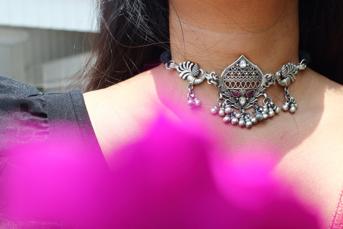 Intricate Jadau Ghungroo Choker Set