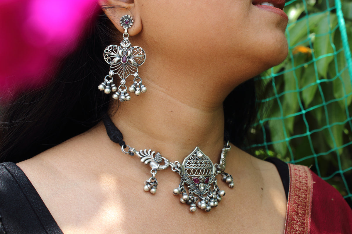 Intricate Jadau Ghungroo Choker Set